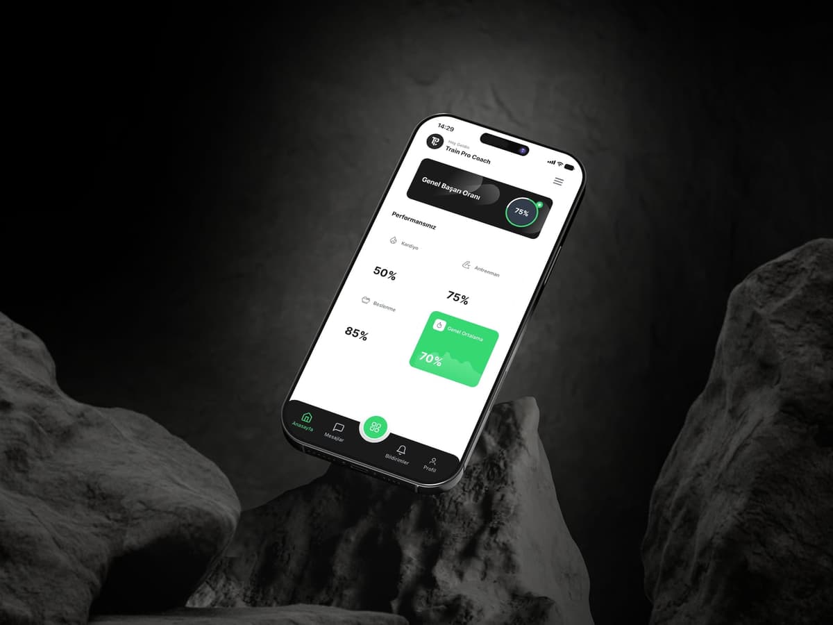 TrainProCoach App Mockup