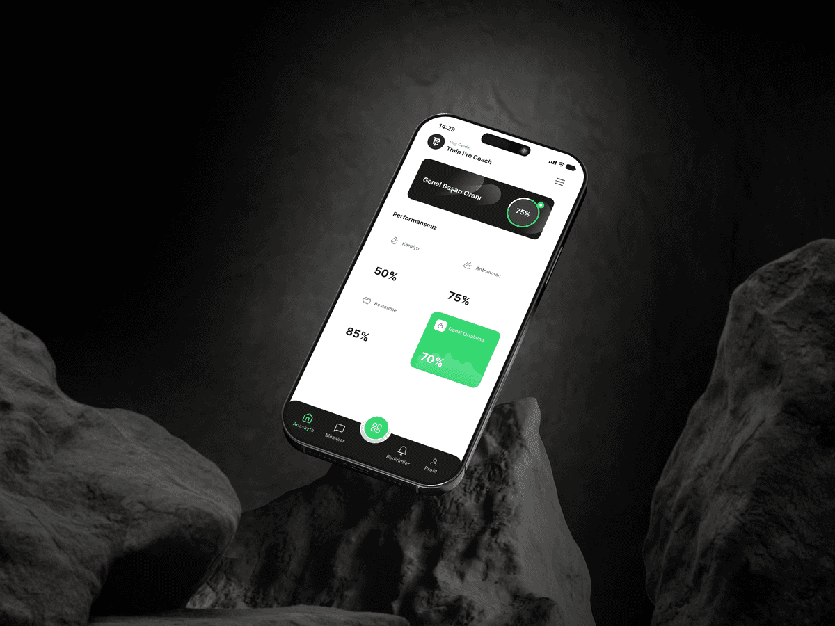 TrainProCoach App Mockup